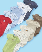 Carter's Baby Boy 5PK Wiggle-In Bodysuits Carter's Baby Boy 5PK Wiggle-In Bodysuits