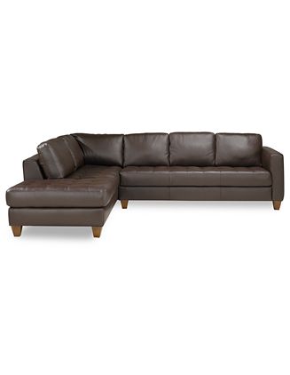 Milano 2-Piece Leather Sectional