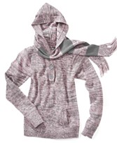 Planet Gold Girls Sweater Hoodie with Pockets and Scarf Planet Gold Girls Sweater Hoodie with Pockets and Scarf