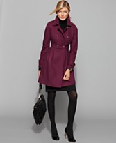 Tommy Hilfiger Coat, Long Sleeve Empire Waist Tommy Hilfiger Coat, Long Sleeve Empire Waist