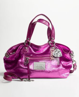 COACH POPPY SEQUINS ROCKER SATCHEL