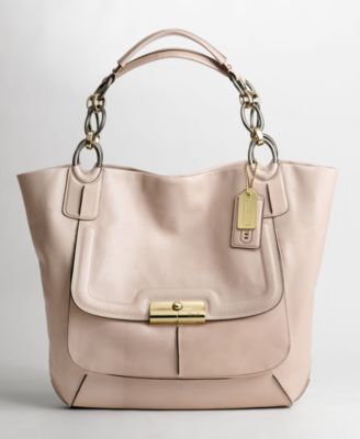 COACH KRISTIN ELEVATED LEATHER TOTE