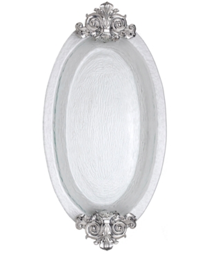 UPC 752659662053 product image for Arthur Court Serveware, Fleur De Lis Glass Platter | upcitemdb.com
