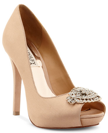 Badgley Mischka Goodie Platform Evening Pumps - Shoes - Macy's