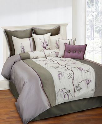CLOSEOUT! Brisbane 8 Piece Queen Comforter Set - Bed in a Bag - Bed & Bath - Macy&#39;s