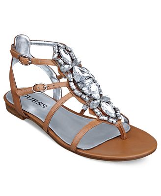 GUESS Women's Viorella Jeweled Sandals - Shoes - Macy's