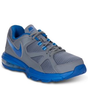 NIKE Men's Air Max Compete Cross Training Shoes, Cool Grey/University Blue/Game Royal - 10.5