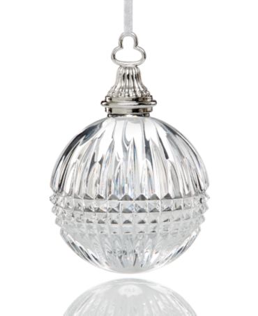 Waterford Christmas Ornament, Macy&#39;s Exclusive Lismore Diamond Clear Ball - - Macy&#39;s