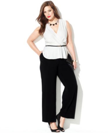 macys plus size jumpsuits