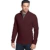 macys deals on Tasso Elba Quarter-Zip Mock Neck French Ribbed Pullover Sweater