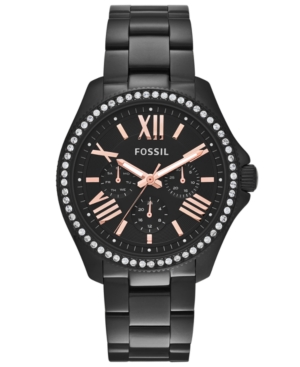 UPC 796483048034 product image for Fossil Women's Cecile Black-Tone Stainless Steel Bracelet Watch 40mm AM4522 | upcitemdb.com
