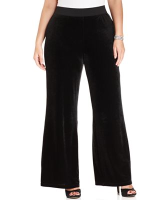 velour palazzo pants