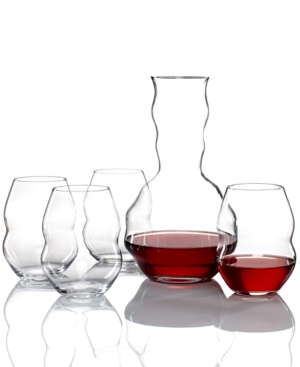EAN 9006206516148 product image for Riedel Swirl Gift Set, 4 Stemless Red Wine Glasses + Bonus Decanter | upcitemdb.com