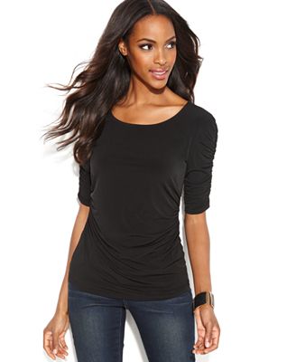 macys womens tops short sleeve