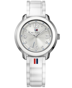 UPC 885997120180 product image for Tommy Hilfiger Women's White Silicone Strap Watch 36mm 1781418 | upcitemdb.com