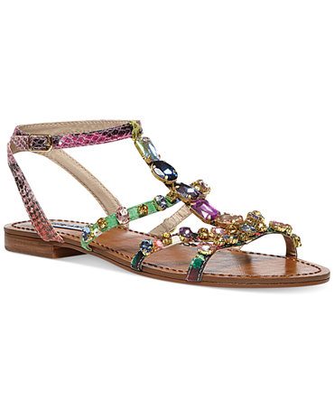 Steve Madden Women's Bjeweled Flat Sandals - Shoes - Macy's