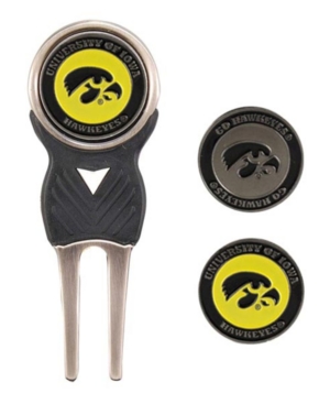 UPC 637556215451 product image for Team Golf Iowa Hawkeyes Divot Tool and Markers Set | upcitemdb.com