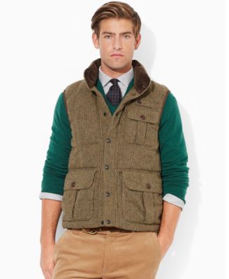 ralph lauren tweed vest