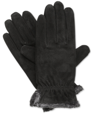 UPC 022653034904 product image for Isotoner Suede Gathered Wrist Microluxe Gloves | upcitemdb.com