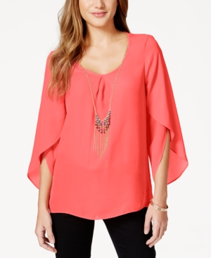 UPC 710816660847 - Bcx Juniors' Tulip-Sleeve Blouse with