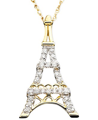 Eiffel Tower Pictures Tiff on Eiffel Tower Necklace     Macy S