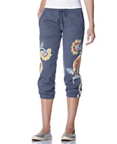 Lucky Brand Jeans Asian Floral Cropped Pants