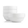 macys deals on Stax Living White Porcelain Dinnerware Collection 4-pc.