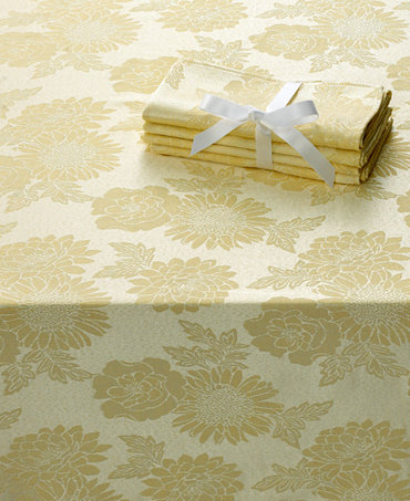 Homewear Table Linens, Dinner Party Medley Yellow Collection ...