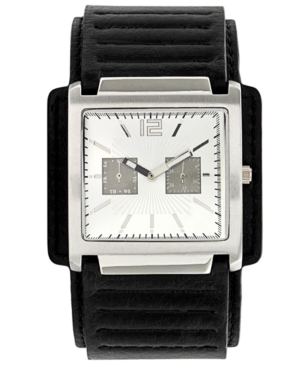 UPC 020571064867 product image for Unlisted Watch, Men's Black Leather Strap UL1134 | upcitemdb.com