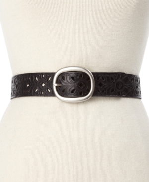 UPC 723764346312 product image for Fossil Floral Perforated Leather Belt | upcitemdb.com