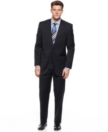 ... Suit, Navy STRETCH Solid - Suits  Suit Separates - Men - Macy's