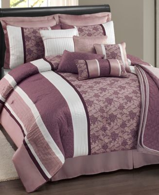 CLOSEOUT! Ashley 12 Piece Comforter Sets - Bed in a Bag - Bed & Bath - Macy&#39;s
