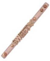 BCBGeneration Bracelet, Rose Gold-Tone Blush PVC Sweetheart Affirmation Bracelet