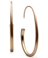 Jill Zarin Earrings, Rose Gold-Tone C Hoop Earrings