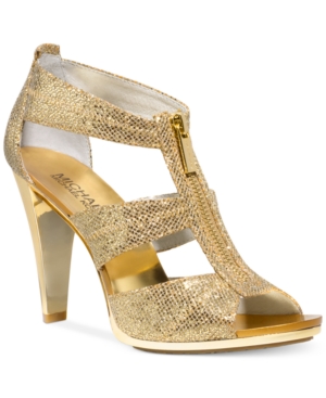 UPC 887856339177 product image for Michael Michael Kors Berkley T-Strap Evening Sandals Women's Shoes | upcitemdb.com