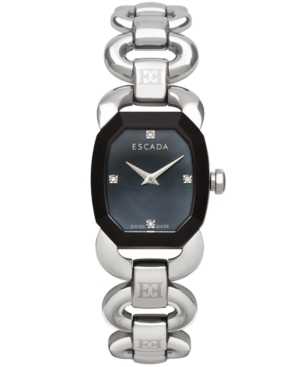 UPC 805755800352 product image for Escada Women's Swiss Charlene Ii Diamond Accent Stainless Steel Link Bracelet Wa | upcitemdb.com