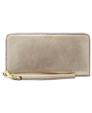 UPC 723764458114 product image for Fossil Sydney Leather Zip Clutch | upcitemdb.com