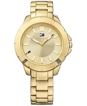 UPC 885997120135 product image for Tommy Hilfiger Women's Gold-Tone Stainless Steel Bracelet Watch 38mm 1781413 | upcitemdb.com