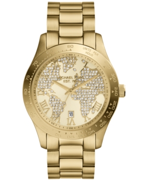 UPC 796483113107 product image for Michael Kors Women's Layton Gold-Tone Stainless Steel Bracelet Watch 44mm MK5959 | upcitemdb.com