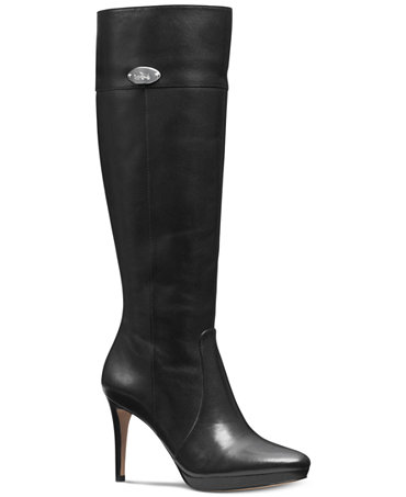 COACH Grace Dress Boots - Boots - Shoes - Macy&#39;s