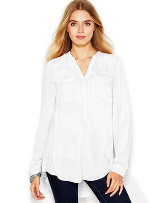 lucky brand long sleeve blouse