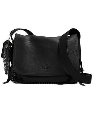 COACH SMALL DAKOTAH FLAP CROSSBODY IN PEBBLED LEATHER