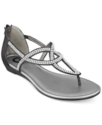 guess rhinestone sandals
