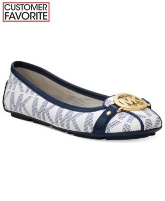 michael kors fulton flats blue