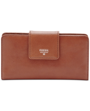 UPC 723764486087 product image for Fossil Sydney Leather Tab Clutch Wallet | upcitemdb.com