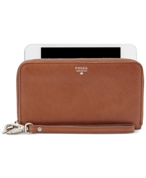 UPC 723764486001 product image for Fossil Sydney Leather Zip Phone Wallet | upcitemdb.com