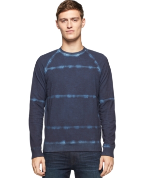UPC 712683775013 product image for Calvin Klein Jeans Cold Pigment Dye-Striped Sweatshirt | upcitemdb.com