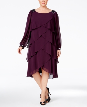 plus size, long sleeves, semi-formal dress