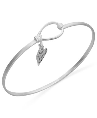 Inspirational Sterling Silver Bracelet, Love Bangle