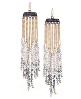 Kenneth Cole New York Earrings, Bead and Chain Linear Drop Earrings